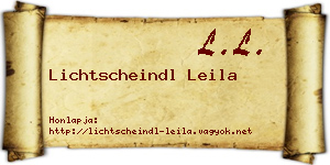 Lichtscheindl Leila névjegykártya